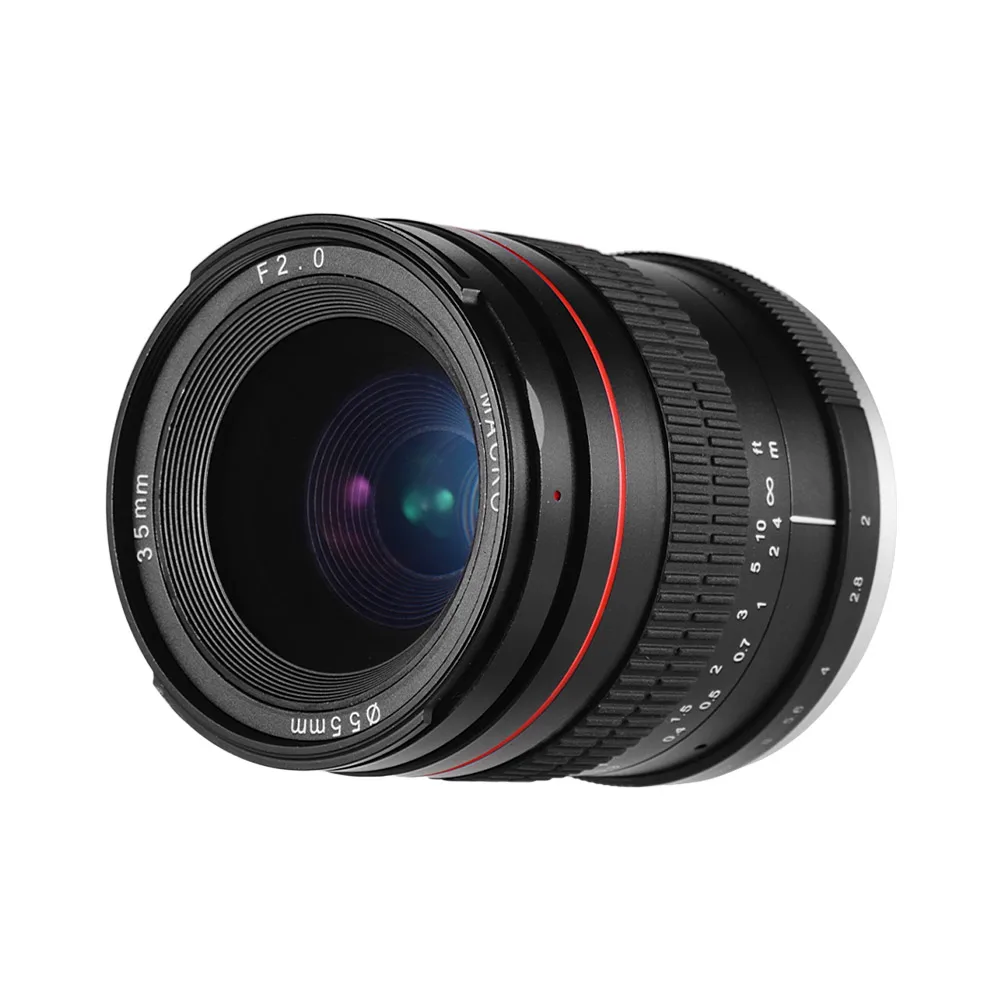 

35mm F2.0 Wide Angle Manual Focus Prime Lens Full Frame SLR Lens Low Dispersion for Canon EF Mount 100D 200D 350D 450D Camera