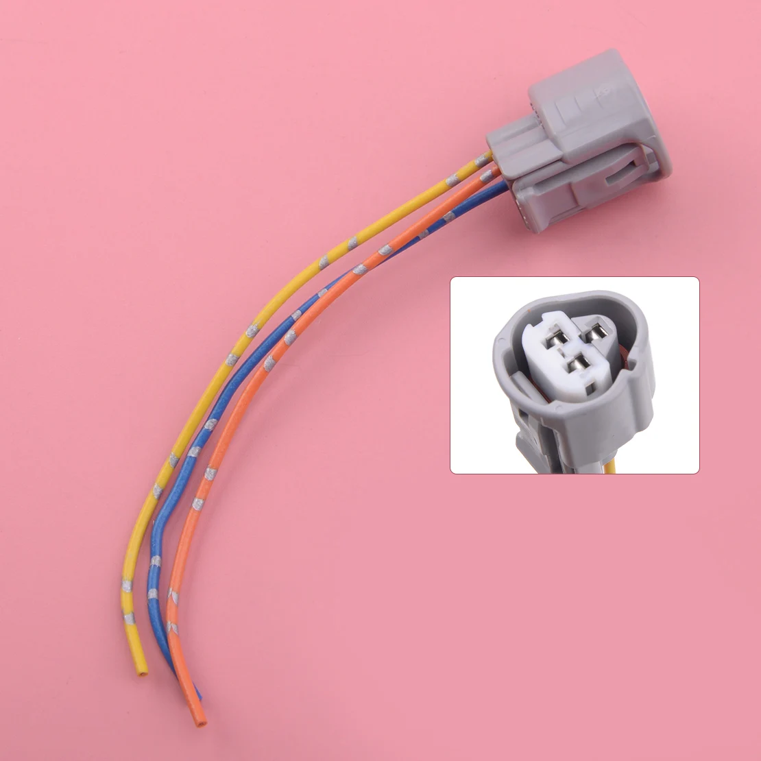 

1pc 3-Wire Coolant Temperature Sensor Connector Pigtail fit for Mazda Subaru Toyota 90980-11451 89422-16010 TX85 TX85T SU4300