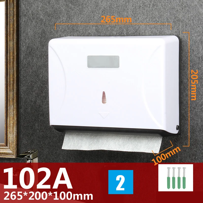 

Wall-Mounted Bathroom Tissue Dispenser Paper Towel Storage Box Holder Waterproof Dustproof PI669