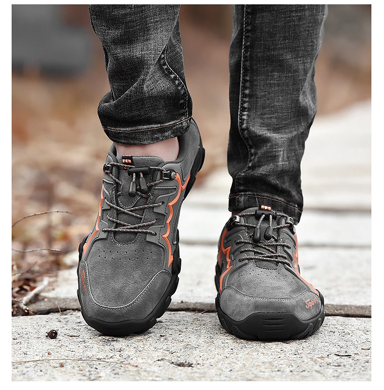 Size38-48 уличные спортивные походные ботинки износостойкие треккинговые кроссовки из натуральной кожи Верхняя Удобная прогулочная обувь для мужчин