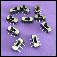 10pcslot 2p2t 6pin mss22d18 mini miniature smd slide switch for diy electronic accessories yt2024 drop shipping