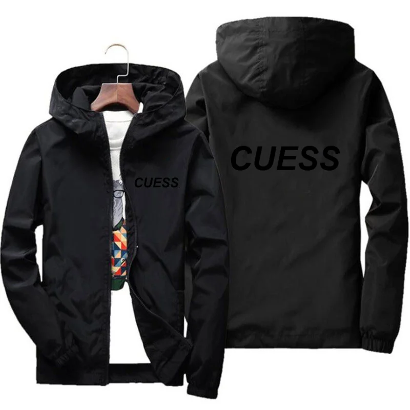 

2021 Jeans Jacket Men's Apparel Fashion Casual Hooded Windbreaker Men's Coat Zippered Pilot Jacket S-7XL
