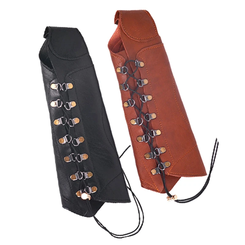 

Стрельба из лука Armguard защита рук лук регулируемый кистевой протектор перчатки из искусственной кожи Охота для изогнутый лук