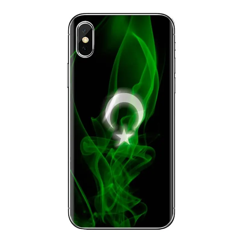 Для iPhone XS Max XR X 4 4S 5 5S 5C SE 6 6S 7 8 плюс samsung Galaxy J1 J3 J5 J7 A3 A5 флаг Пакистана баннер Луна