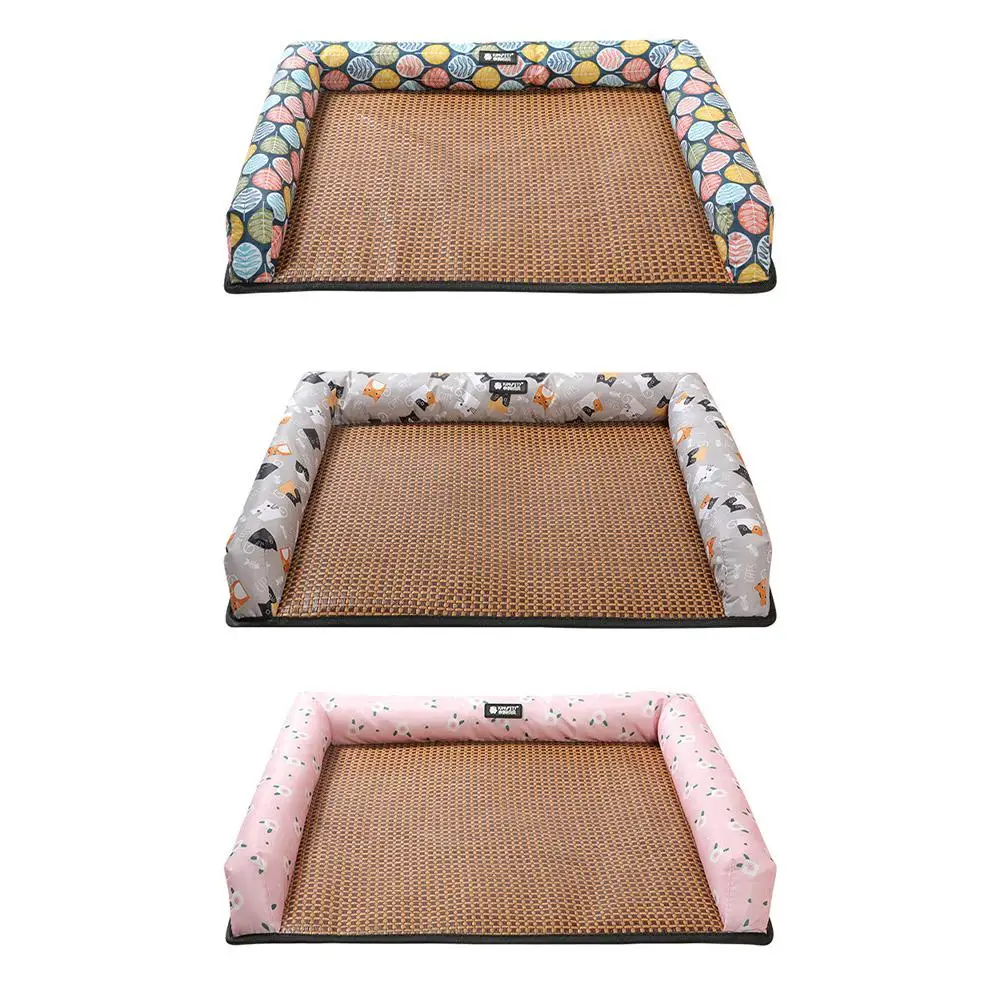 Весна лето домашний питомец гнездо универсальная вязаная кровать подушка коврик