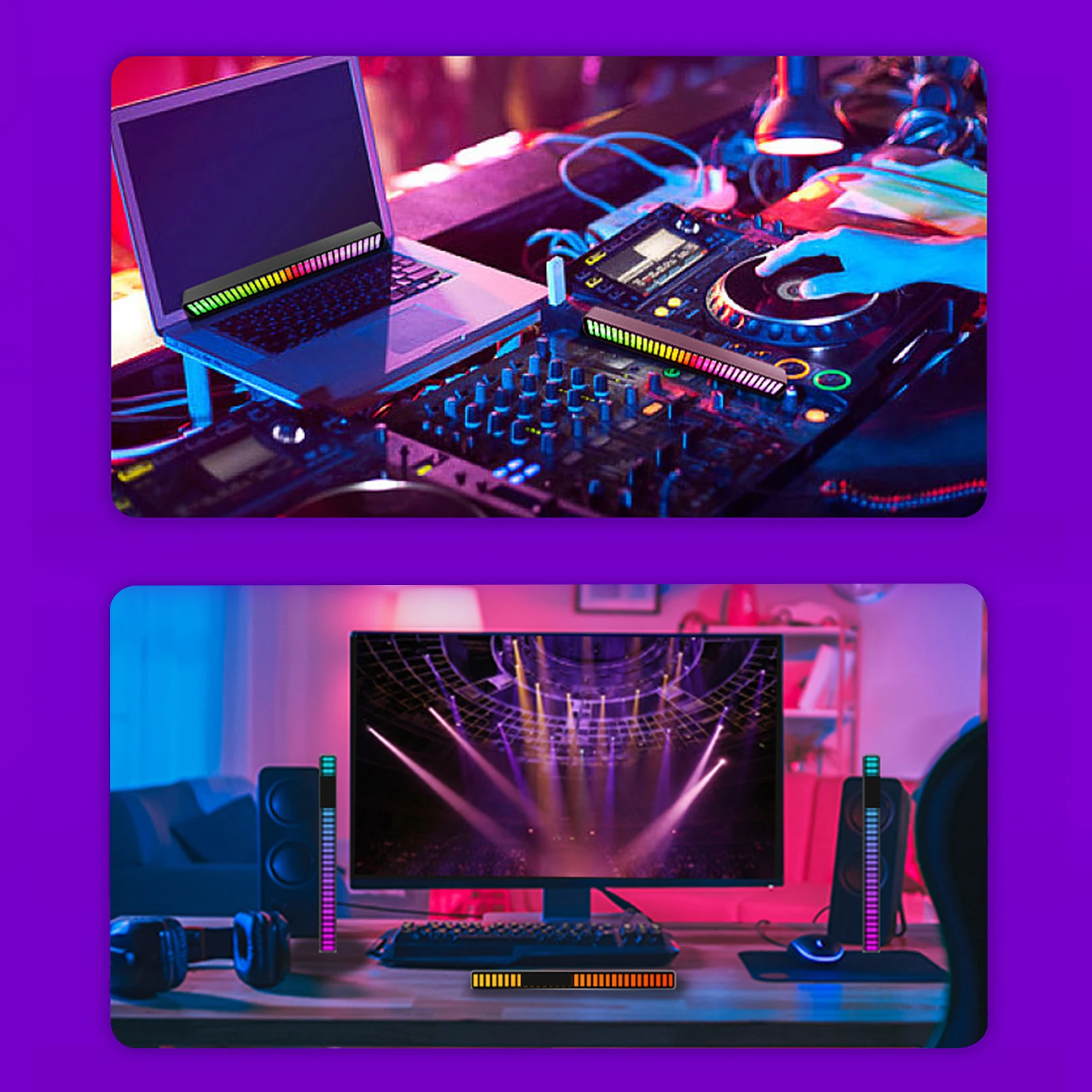 Музыкальсветильник световая палочка активируемая голосом 32 бит RGB звуковая