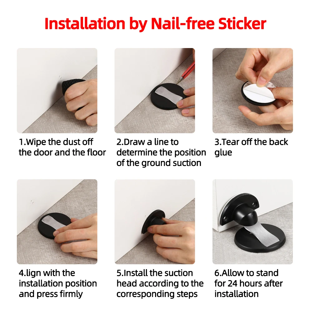 Магнитный дверной ограничитель магнитный магнит магнитная наклейка без гвоздей