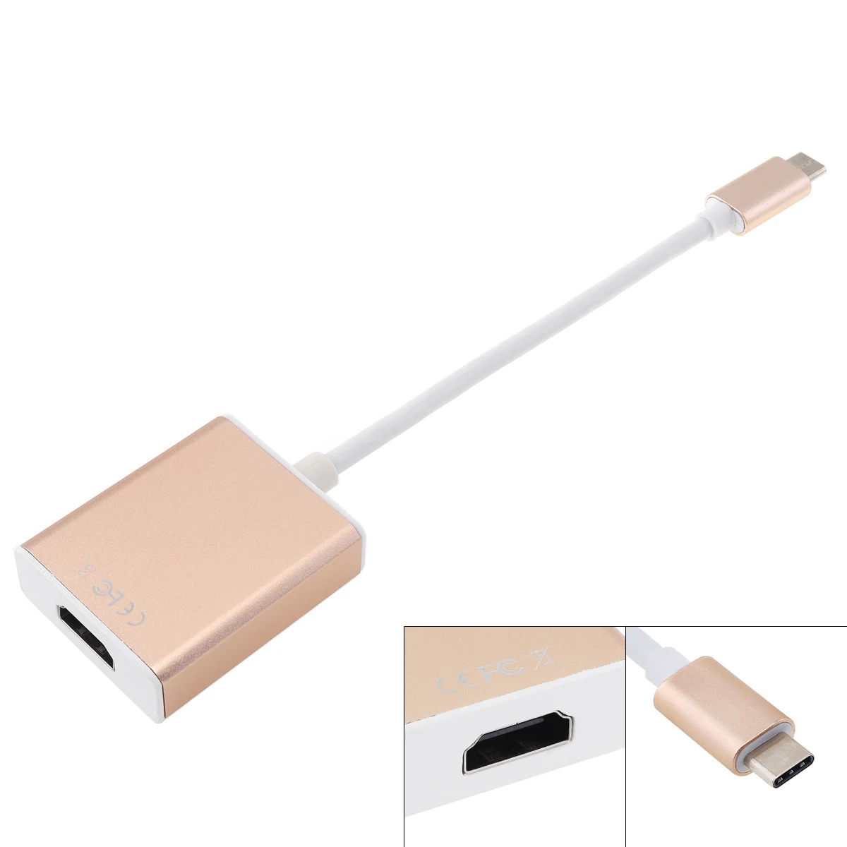 Переходник с USB Type C на HDMI-совместимый переходник штырь-гнездо для видео и аудио