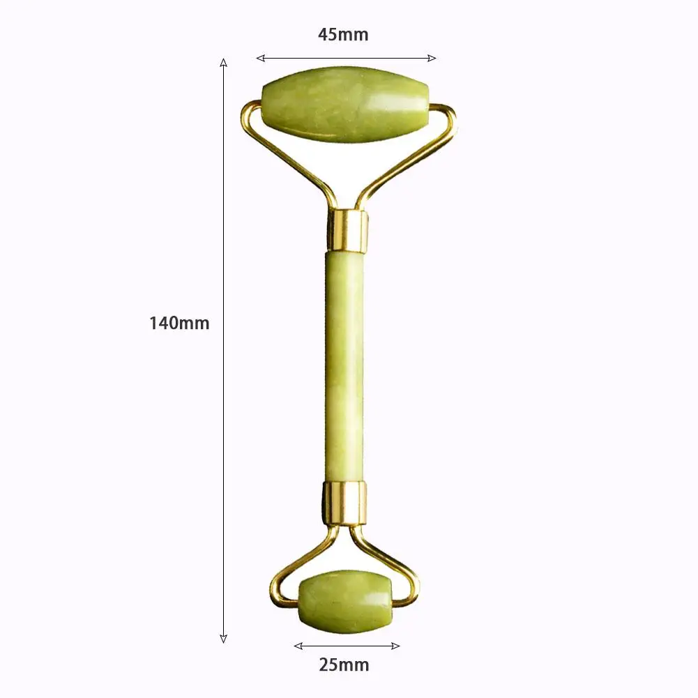 Нефритовый роликовый массажер лица для похудения подъемный инструмент с двойной