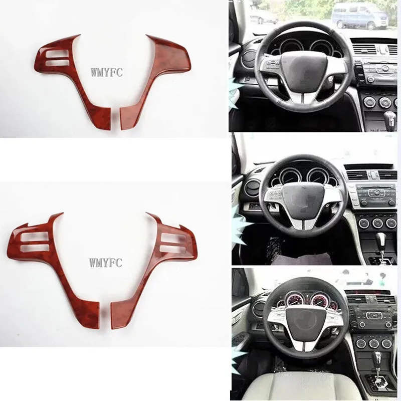 

Накладки на руль из АБС-пластика, для автомобилей Mazda6 2009-2015, 2 шт.