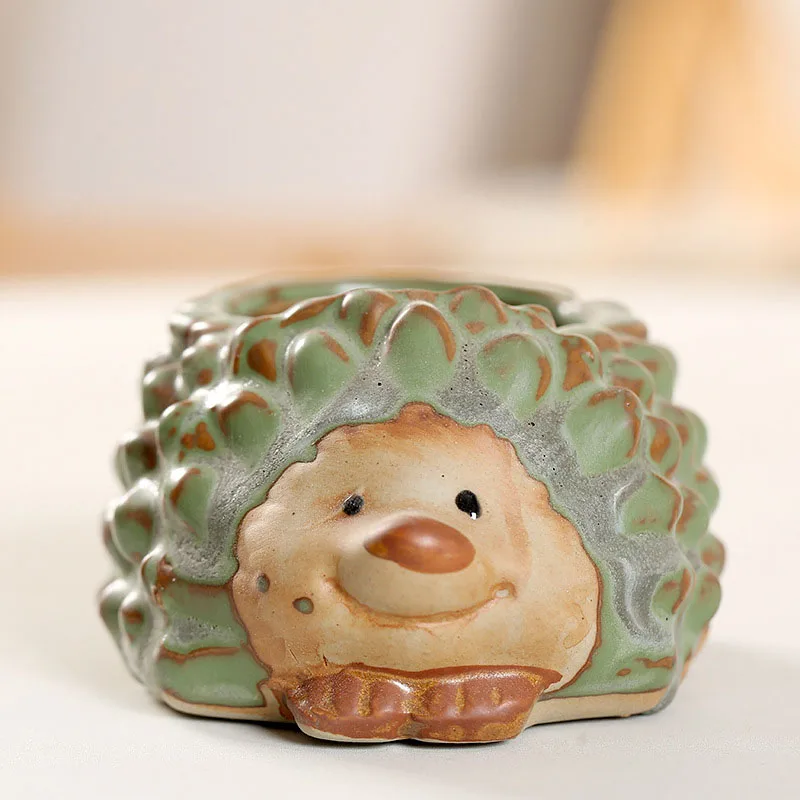 Винтажные керамические цветочные горшки плантатор для суккулентов животных