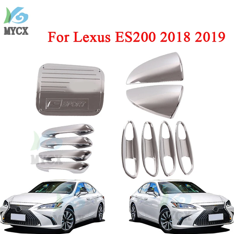 

For Lexus ES200 2018 2019 Chrome Accessories ABS Chrome Kits For Lexus ES200 Car Styling Decorative Parts 15PCS