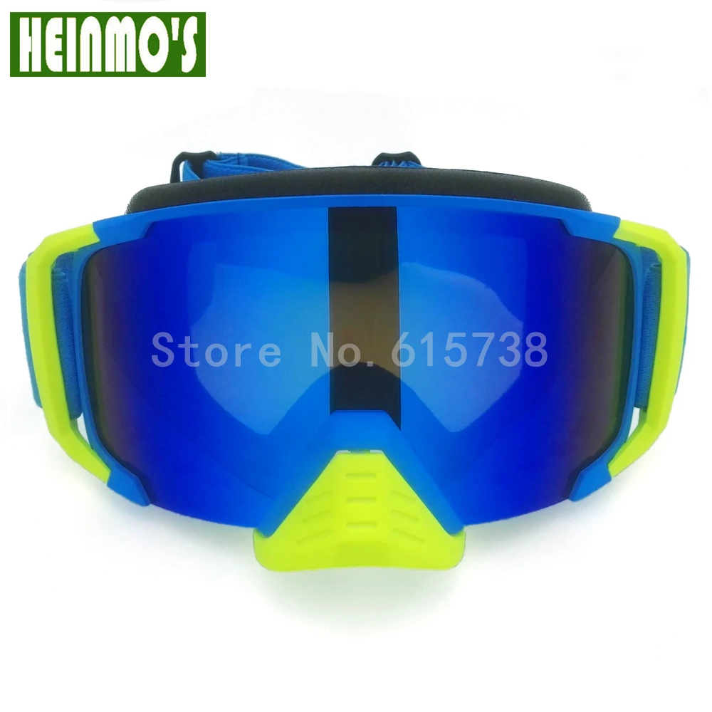 Мотоциклетные очки для мотокросса квадроцикла с синими линзами в носу модный