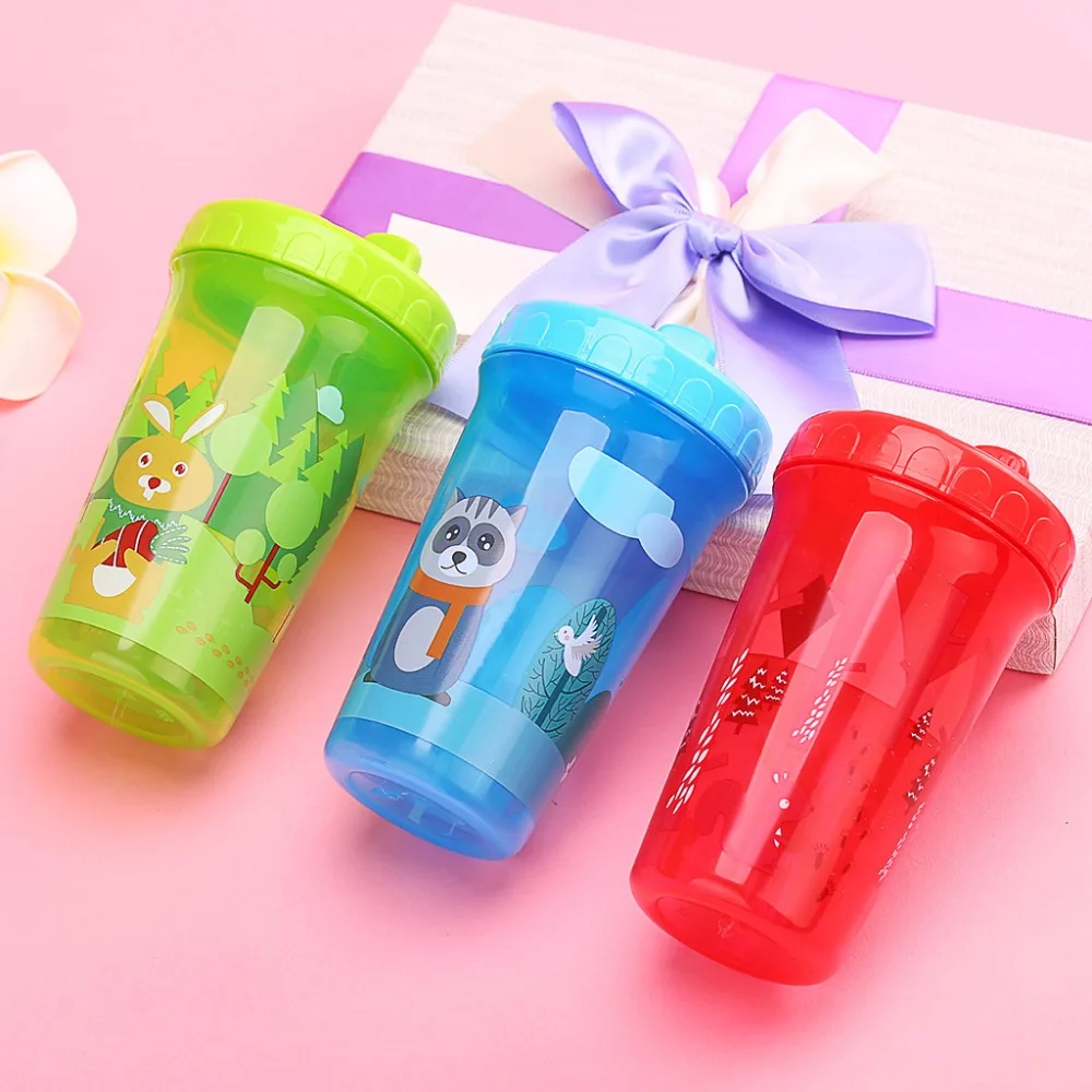 

New Fox Bunny Children Baby Infant Leak Proof Cup Training Drinking Cup 300ml