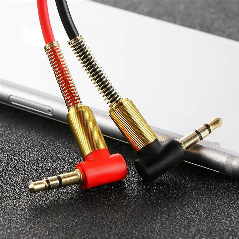 AOZBZ Universal Car Aux Audio Cable With 90 Degree Angle 3.5mm Jack Male To HIFI Stereo | Автомобили и мотоциклы