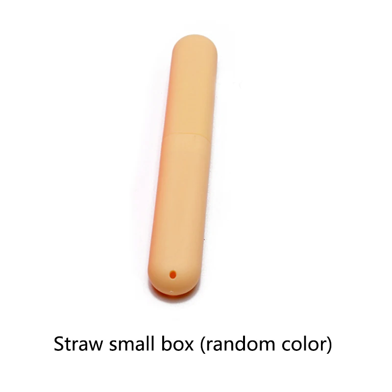 Straw box Питьевой Набор соломинок на день рождения Коктейльная щетка для чистки 1 комплект товары для дома изогнутый комплект щеток для чистки 10 цветов Многоразовые - Цвет: Straw box