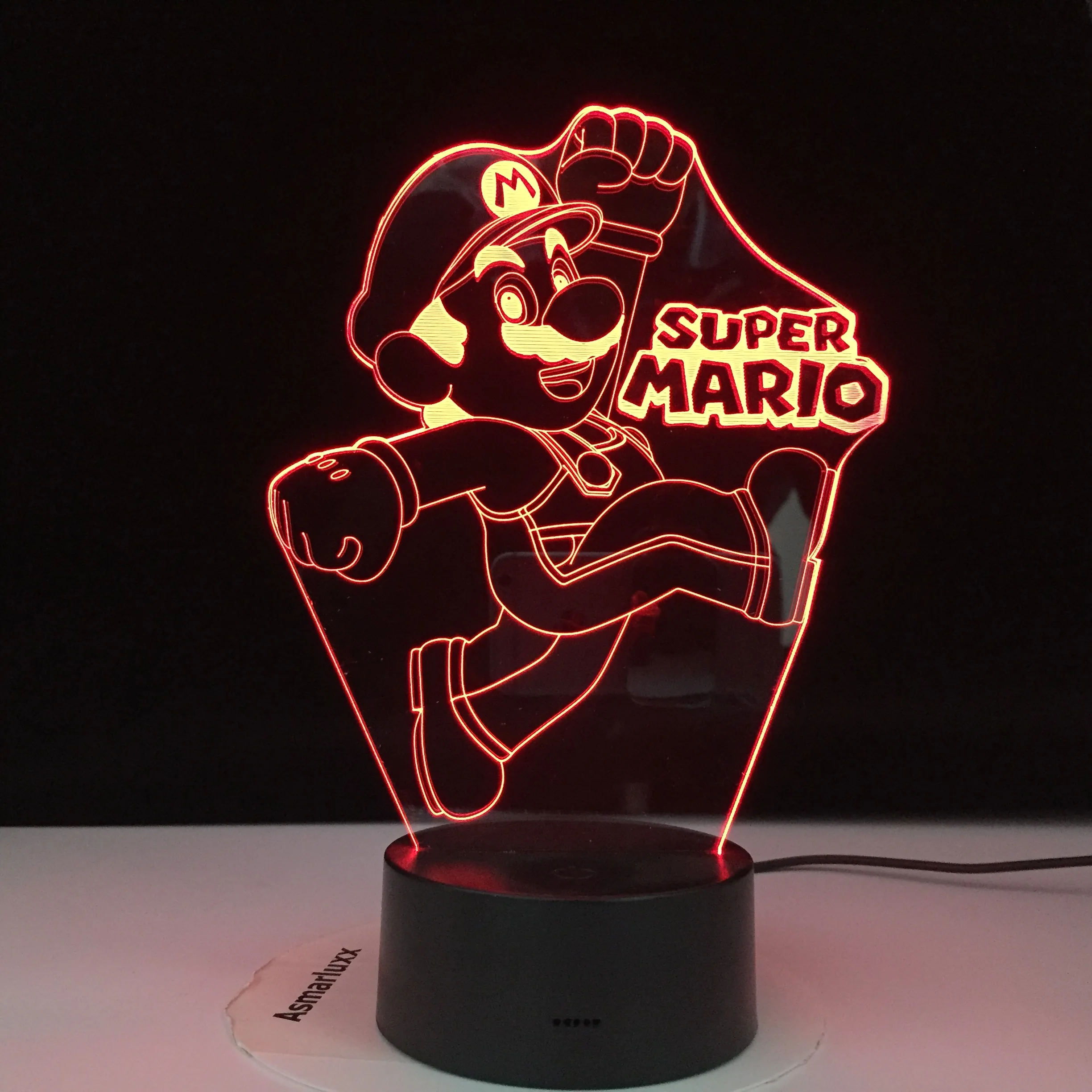 3D Светодиодная лампа в виде супермарио Yoshi с USB мультяшная игра фигурка ребенка