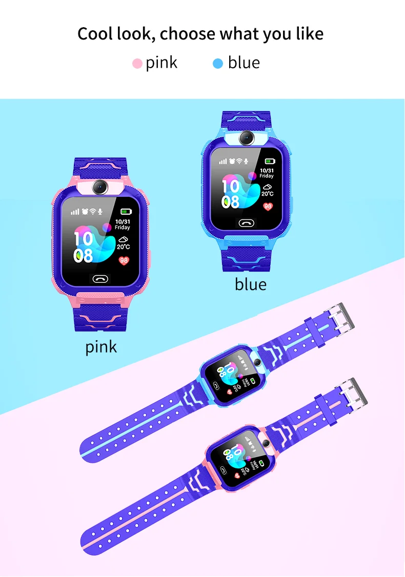 Q12/Q19 Детские умные часы LBS расположение, SOS Вызов удаленный монитор камера Smartwatch для детей лучший подарок