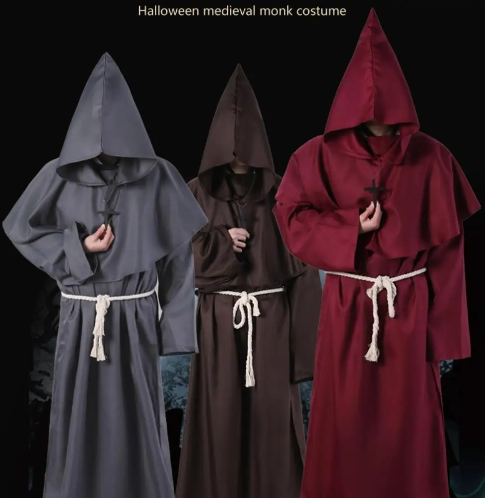 Костюм для косплея средневекового монаха на Хэллоуин взрослых | Тематическая