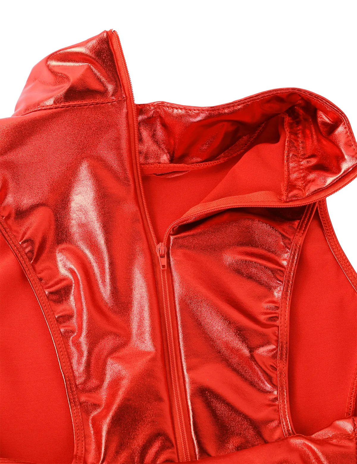 Женский цельный купальник монокини однотонный на молнии с эффектом ластовицы