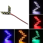 Светодиодные дневные ходовые огни, светодиодные противотуманные фары для автомобиля, указатель поворота, 14 SMD