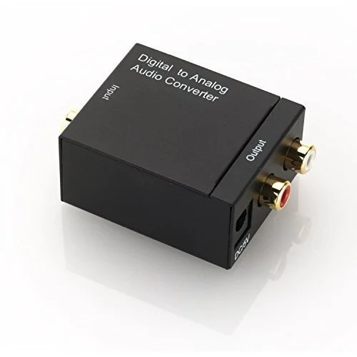 Цифровой Toslink / SPDIF в аналоговый стерео 2 x RCA аудио конвертер-цифровой конвертер