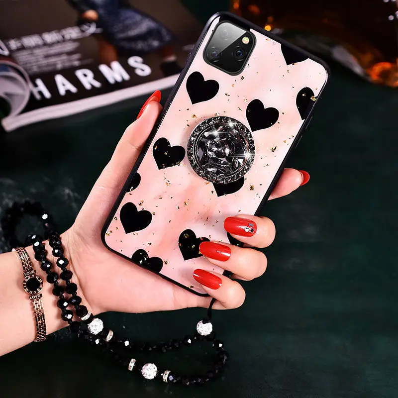 

Lens Drill Strap Lanyard Shiny Bracket Case For iPhone 12mini 12 12Pro 11 11Pro Max X XS XR XSMAX 6 6S 7 8 Plus SE2020 12ProMax