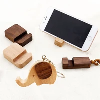 wood phone holder stand pendant keychain car keyring fashion accessories bag pendant fashion creative gifts phone accessories