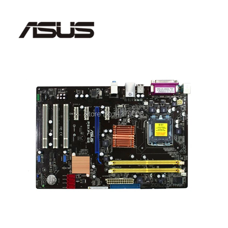 LGA775 для ASUS P5KPL SE оригинальная б/у настольная G31 775 материнская плата DDR2 USB2.0