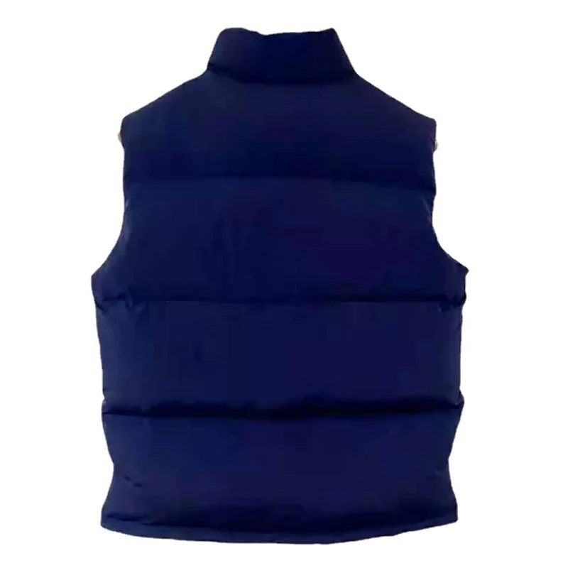 

245558 unisex women men green colour down vest sleeveless winter fashion brand luxury designer White duck down Single Breasted