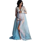 SAGACE 2020 платье для беременных женщин на шнуровке с длинным рукавом для беременных женщин макси платье для фотосессии одежда 129