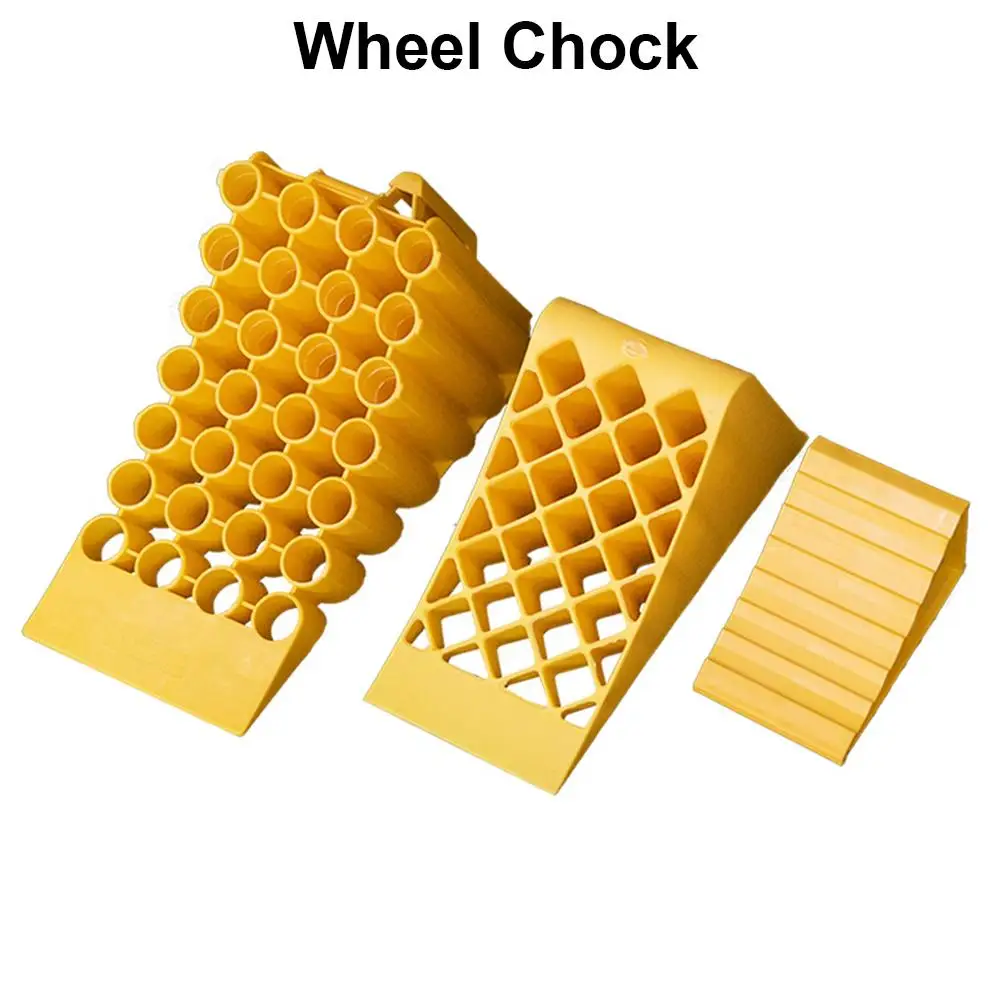 

Portable Wheel Chock Heavy Duty Plastic Wheel Chock Stoppers for Car Trailer Truck RV Wheel Chocks Stop