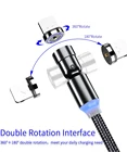 Лидер продаж, Магнитный зарядный кабель Micro USB Type-C, кабель с поворотом на 540 градусов, магнитный кабель для iPhone 11 Pro Max, кабели для передачи данных