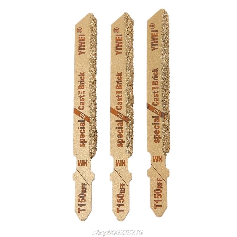 

3pcs 3" T150 Carbide Grain 50 Grit T-Shank Jigsaw Blades Ceramic Tile Cutting Tool New F04 21 Dropshipping