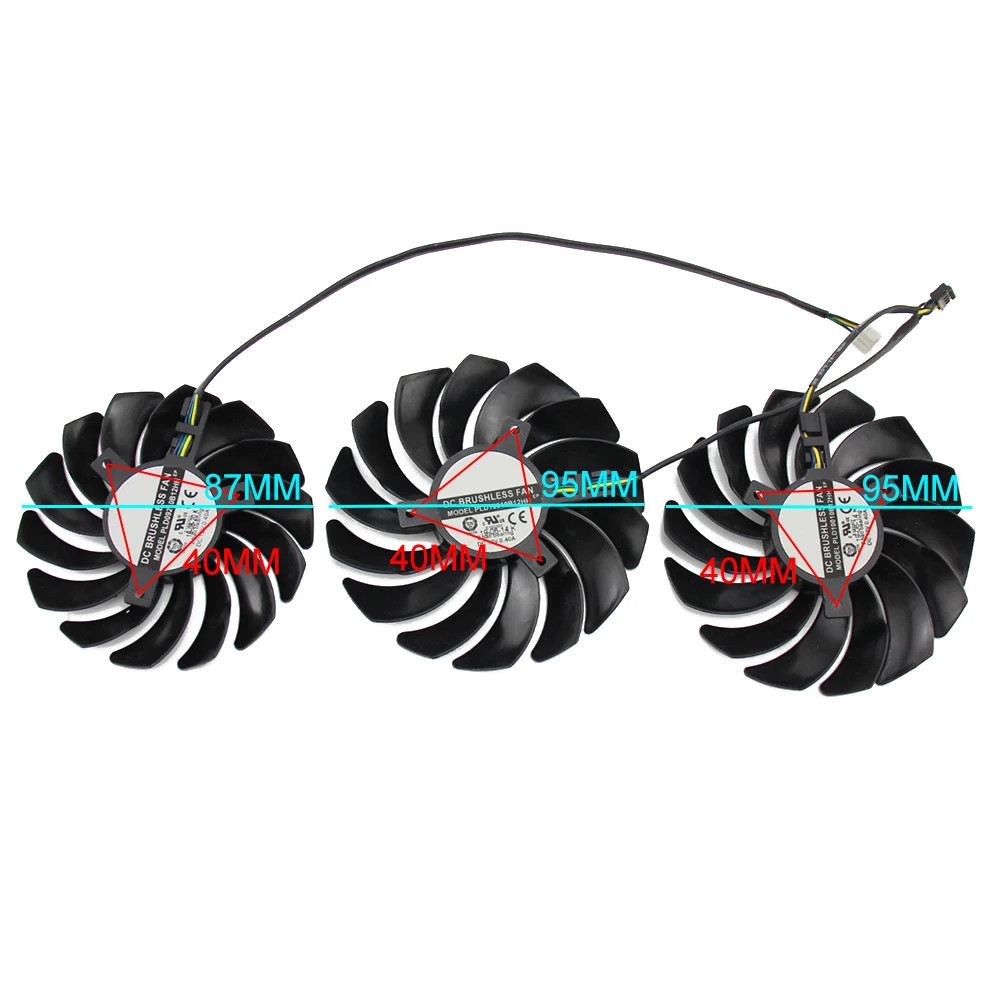 PLD09210S12HH PLD10010S12HH RTX 2080 Graphic Cooler fan for MSI Geforce 2080Ti 2070 Super Gaming X Trio Video Card Fan | Компьютерные