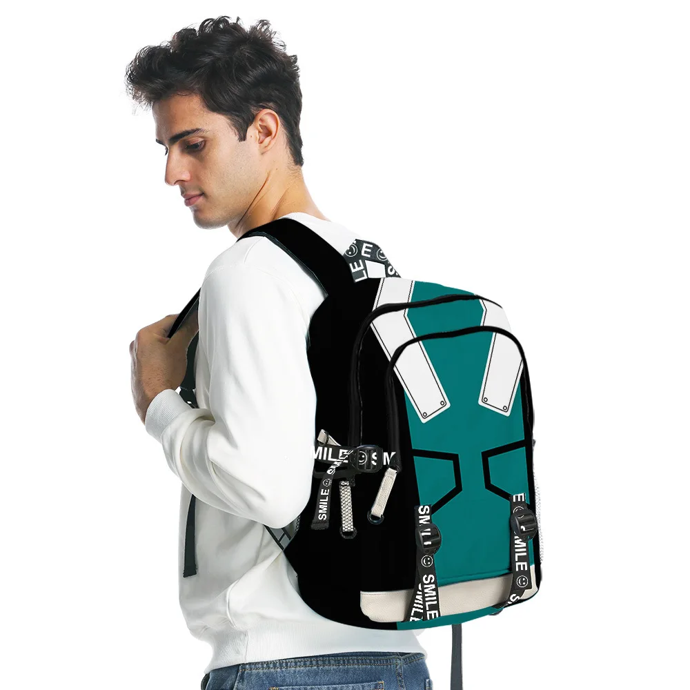 

Японские школьные ранцы с аниме «Моя геройская Академия» для мальчиков и девочек, дорожные рюкзаки для мальчиков и девочек, сумки для ноутб...