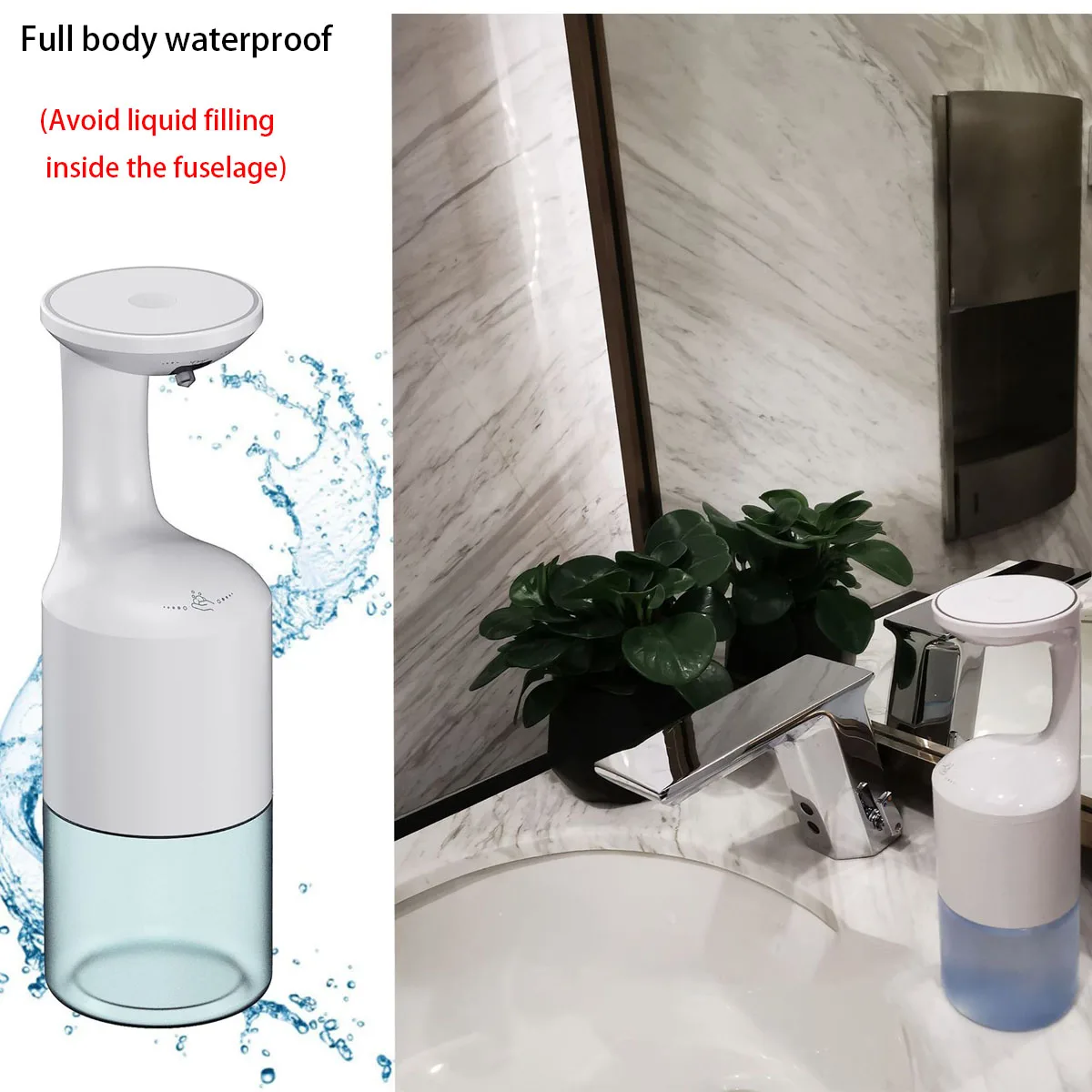 Автоматический дозатор пенного мыла для ванной комнаты Диспенсер жидкого кухни