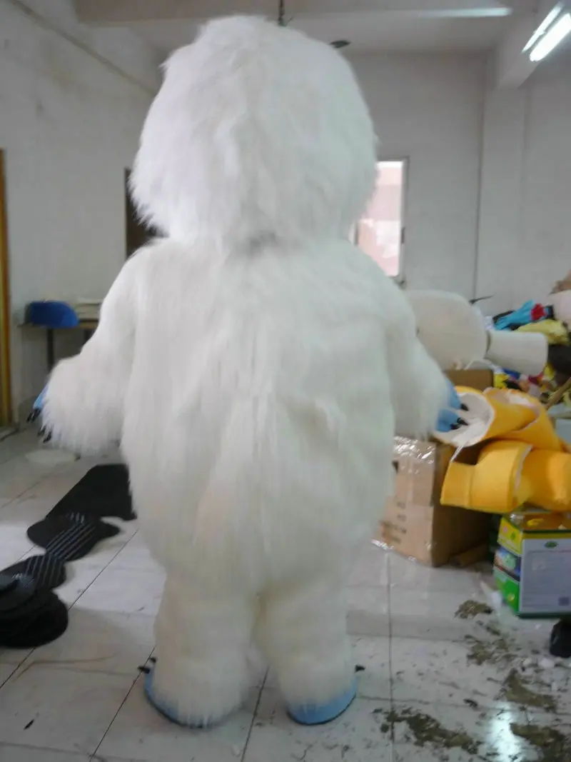 Yeti Abominable Снеговик пушистый маскарадный костюм, меховые костюмы для косплея, платье на Хэллоуин, уличная одежда на день рождения, Рождество