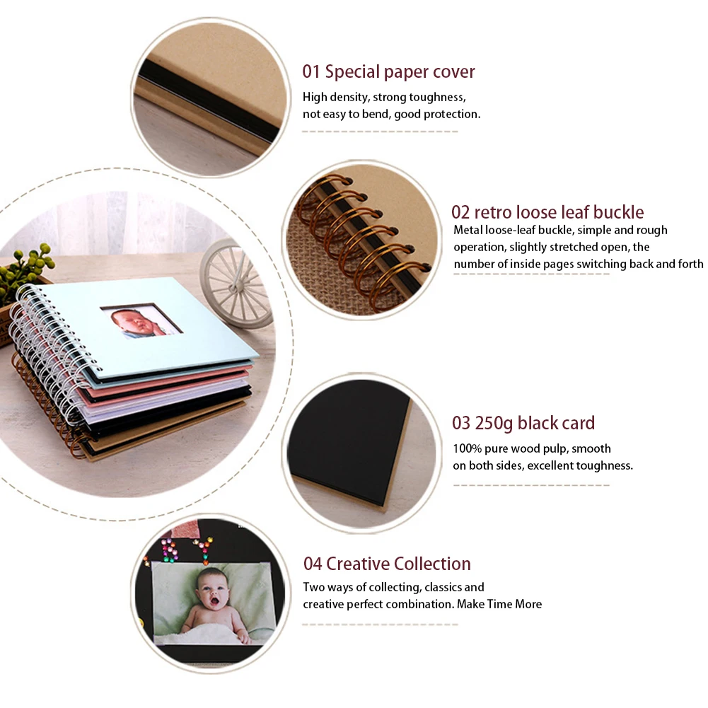Diy Fotoalbum фотоальбом дети память Книга Бумага Фотоальбом De Fotografia ребенок Скрапбукинг Fotograf Albumu Portafoto Plakboek