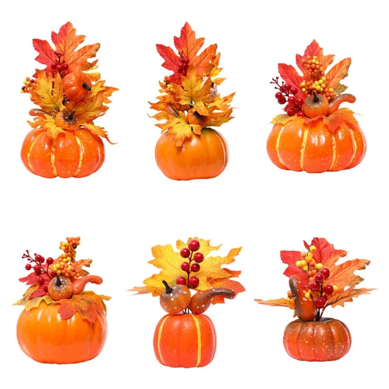 

Artificial Pumpkins Christmas Thanksgiving Day Party Fall Harvest Decoration