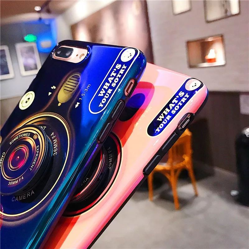 Для Samsung Galaxy A80 A90 A60 A20E A2 Core M30 M20 камера Blue Ray чехол мягкий IMD Винтажный с подставкой