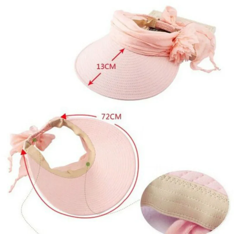 Новые солнцезащитные шлемы для женщин Мода леди Летний козырек Женский Пляж