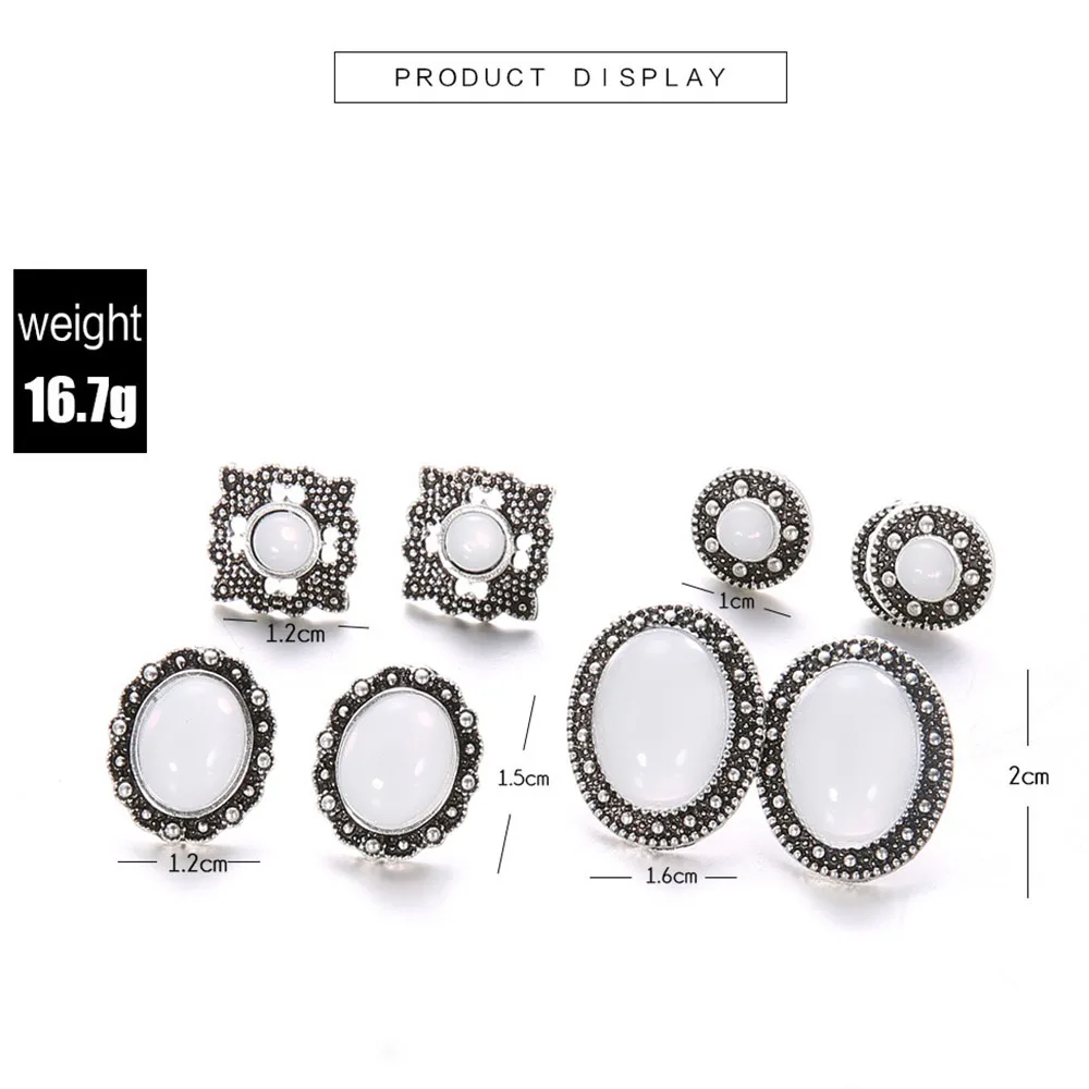 

New 2021 Explosive style simple fashion studded cobblestone zircon retro wild earrings female earrings accessories