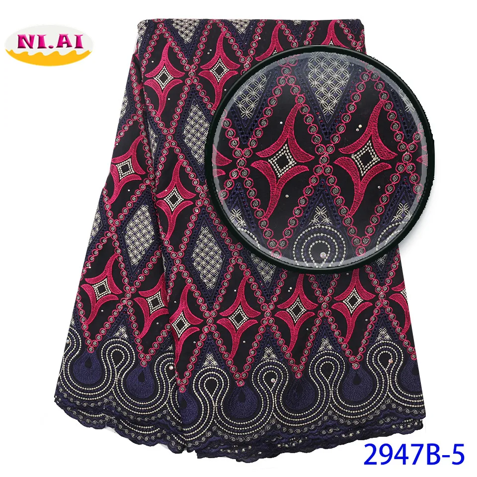 Хлопковые кружевные тканевые платья Новые африканские сухие материалы