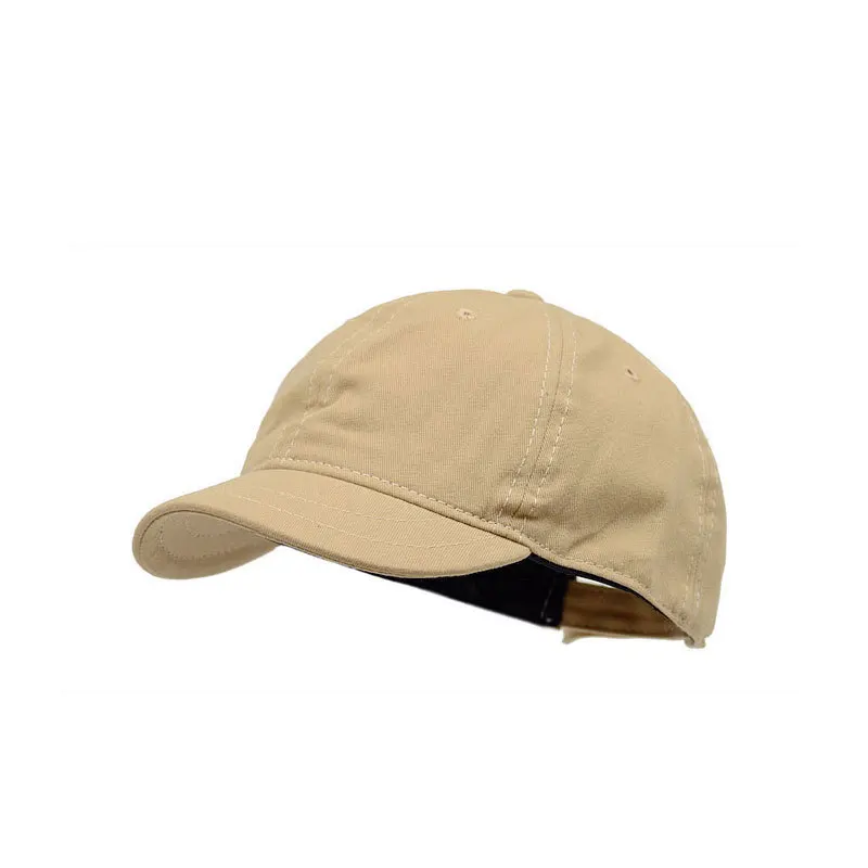 khaki Высокое качество унисекс хлопок открытый короткий край бейсбольная Кепка Snapback модные спортивные шапки для мужчин и женщин Кепка - Цвет: khaki