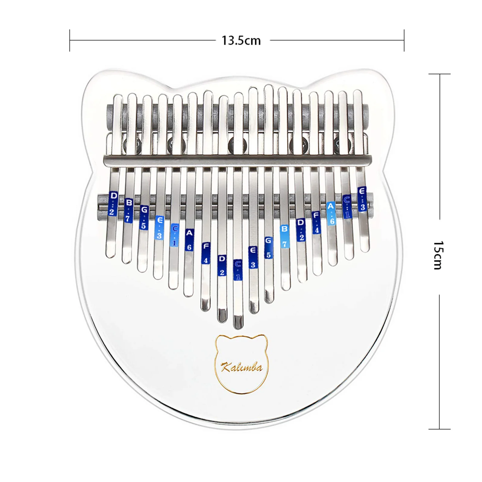 

Finger Thumb Piano 17 Keys Music Lovers Playing Musical Gift Crystal Kalimba Accessories for Kid Adult Beginner