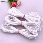 Новый 0,5-2,5 мм Белый вощеный шнур вощеная нить веревка шнур ремешок Ожерелье Веревка бусины для изготовления ювелирных изделий DIY браслет аксессуары