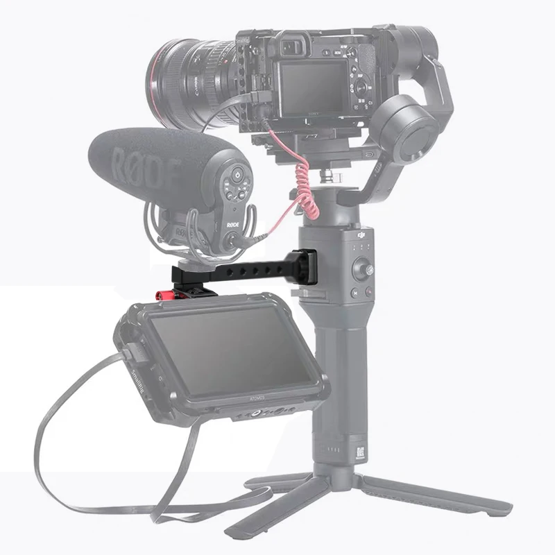 Подставка для монитора камеры стойка вспышки с микрофоном и горячим башмаком 1/4