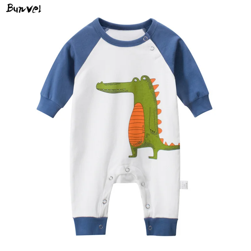 Комбинезон для новорожденных мальчиков и девочек хлопковый комбинезон с