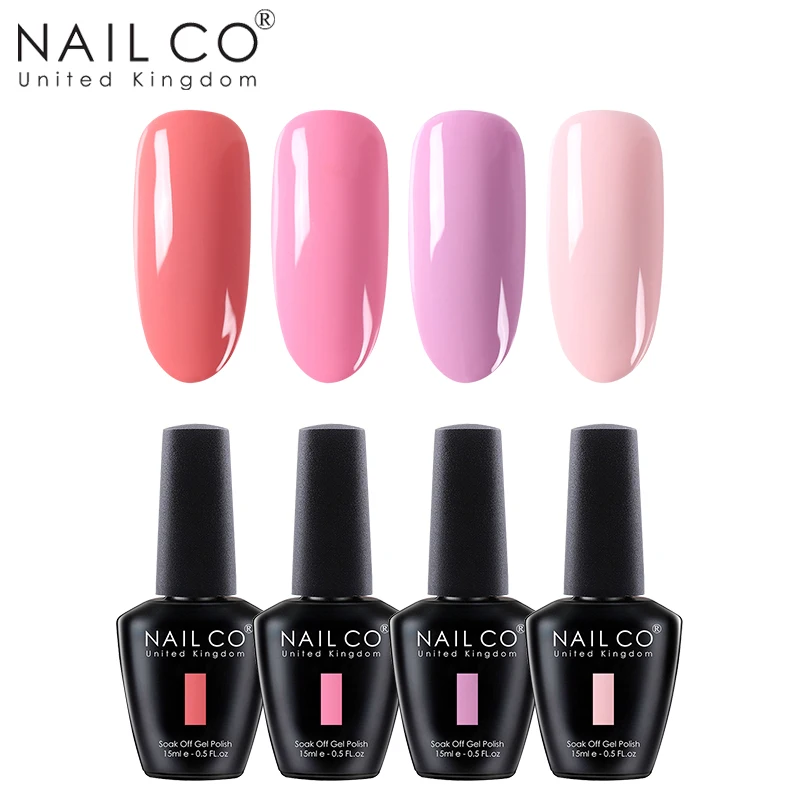 NAILCO 4 шт. 15 мл Гель лак для ногтей сделай сам дизайна светодиодный блестящий